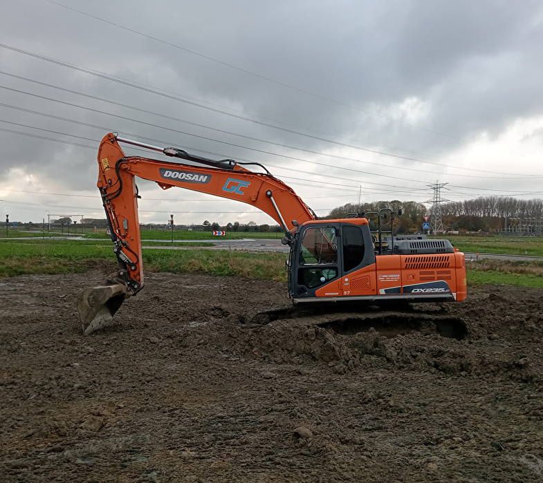 Graafmachine rups 21-23 ton