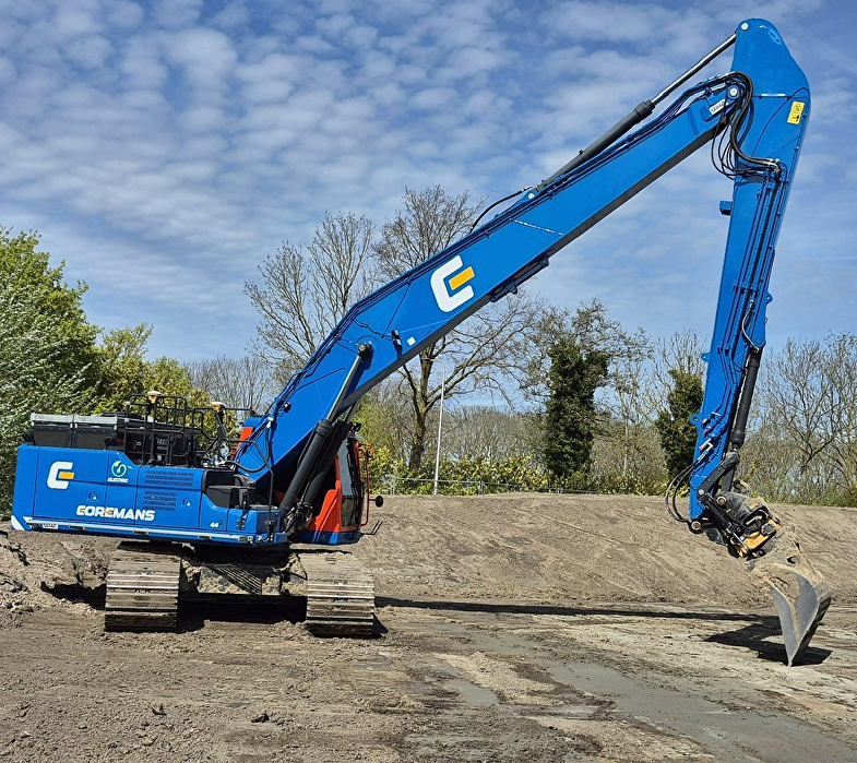 Graafmachine rups semi long front 35 ton